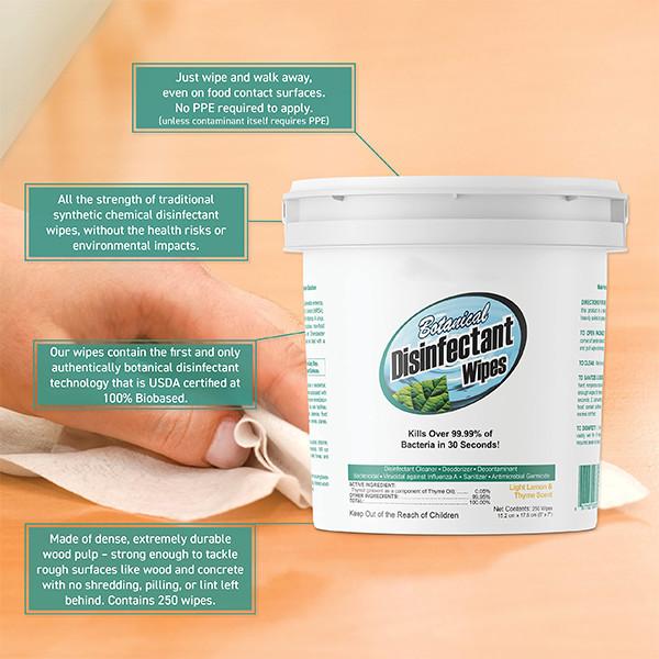 Customized  99.9% Sterilization Disinfectant Wet Wipes 100% Plant Sourced Fibers