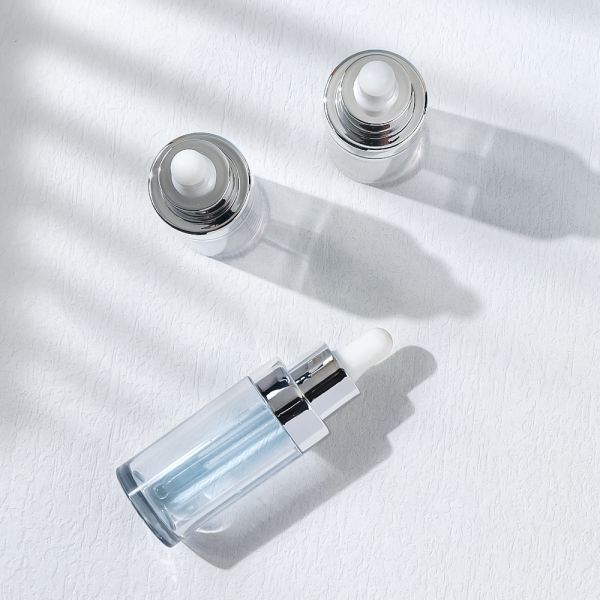 30ml Thick Wall PET Serum Bottle with Glass Dropper for Skincare Packaging