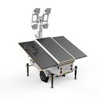US Standard Solar Powered Led Lighting Tower DC 48V para iluminação da praça noturna