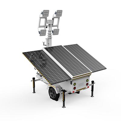 US Standard Solar Powered Led Lighting Tower DC 48V For Night Square Lighting