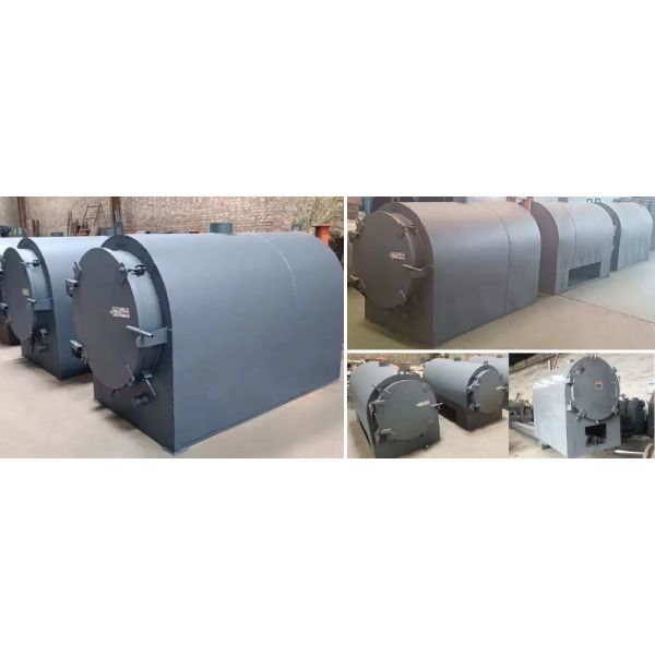 Charcoal Making Machine Dry Distillation Stove Agriculture Waste Carbonization Furnace