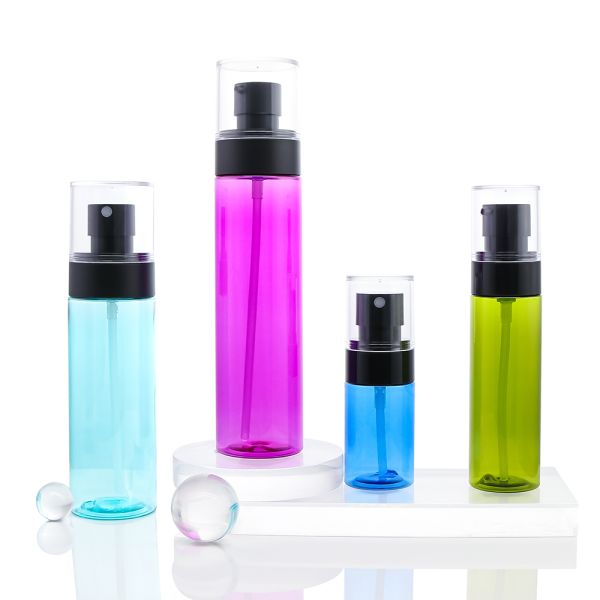 Customizable Colors PET Plastic Cosmetic Bottle with Multiple Pump Options and Recyclable PET Material