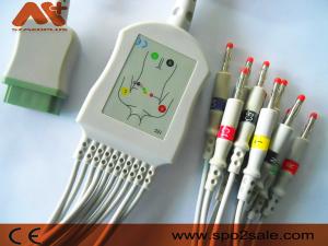 GE Marquette Compatible 10 lead EKG Cable for Cath-Lab, Dash, Eagle, Mac Lab,