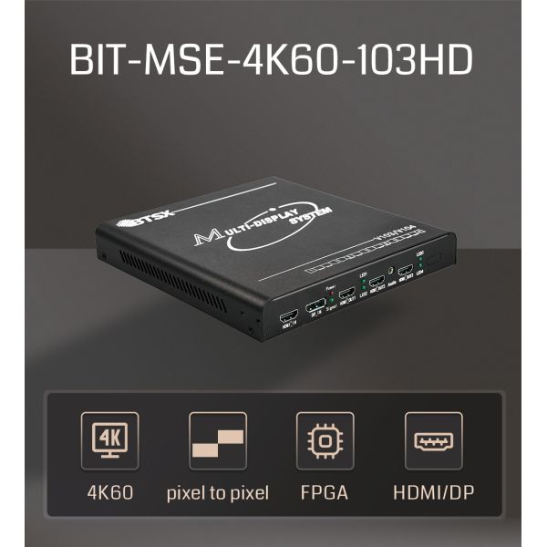 BIT-MSE-4K60-103HD Индустриальный 4K Multi-Screen Expansion Box с выходами 3xHDMI