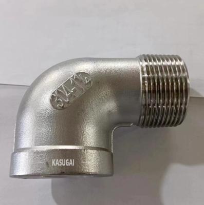 304 Stainless Steel Cast Fittings Threaded 90 Degree Elbow MSS SP-114 CL150