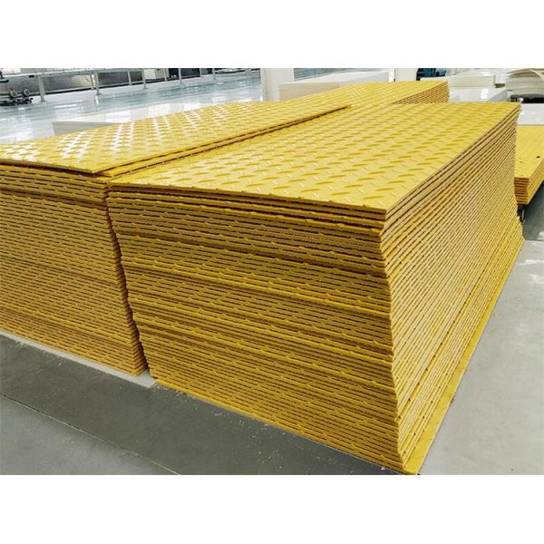 2*8ft HDPE Ground Protection Sheets Temporary Road Access Mats For Construction