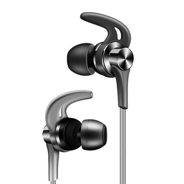 headphones Shark fin metal in-ear mobile phone headset Sports bass headphones earphones