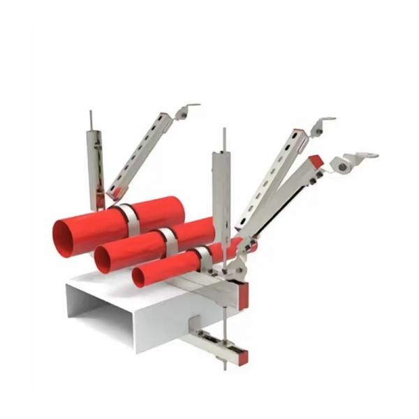Lateral 4 Way Electrical Seismic Bracing Structural Supports Shockproof