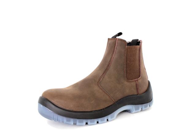 Comfort Steel Toe Cap Hiking Waterproof Hunting Boots Cow Leather Office Without Zipper