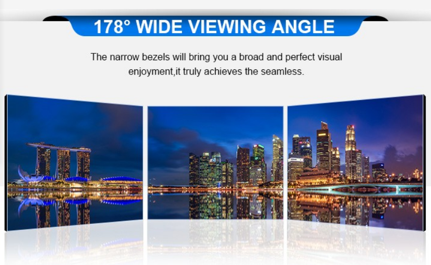 Digital Signage Video Wall Display Monitors , Ideo Wall Panels 55 Inch 0.63*0.63 Pixel Pitch