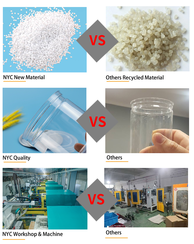 завинчивая пробка 100g 120g 150g алюминиевая пластиковая раздражает логотип ярлыка качества еды
