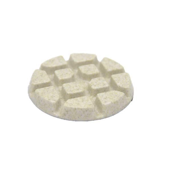 Round White Resin Floor Polishing Pads 8 Inch Concrete Floor Grinder Pads
