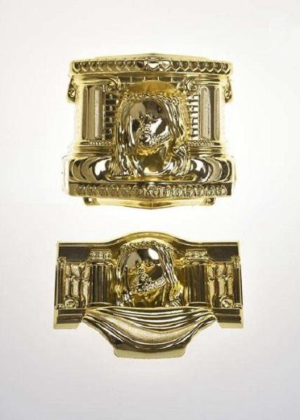 Gold Metaillzation Coffin Fittings / Casket Hinges C020 With Free Sample