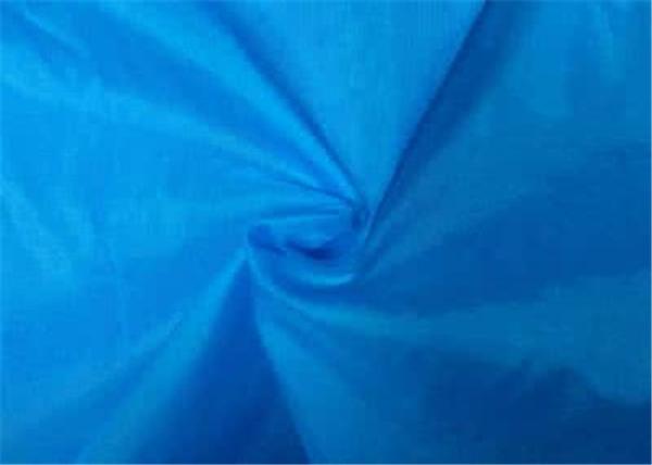 Blue Taffeta Waterproof Fabric , Comfortable Hand Feel 70d Nylon Taffeta Fabric