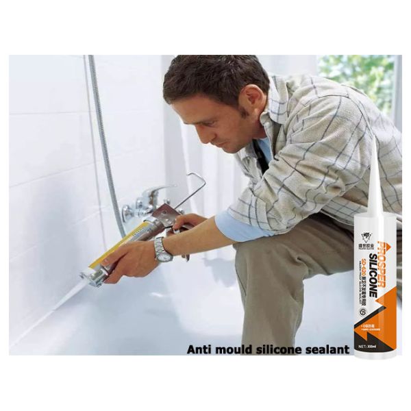 Water Resistant White Bathroom Silicone Sealant Mould Resistant Long Lasting