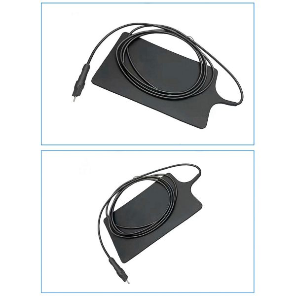 REM Plug Reusable Adult Monopolar 3000MM Single-Pole Silicone Negative Electrode ESU Grounding Patient Plate Model KK5-1027M