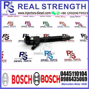 Injetor comum 0445110104 do trilho do combustível diesel 0445110103 0986435043