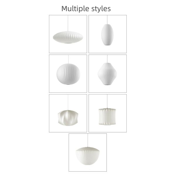 Современный минималистический многоформенный подвесок светлый шелк как скандинавская люстра для столовой