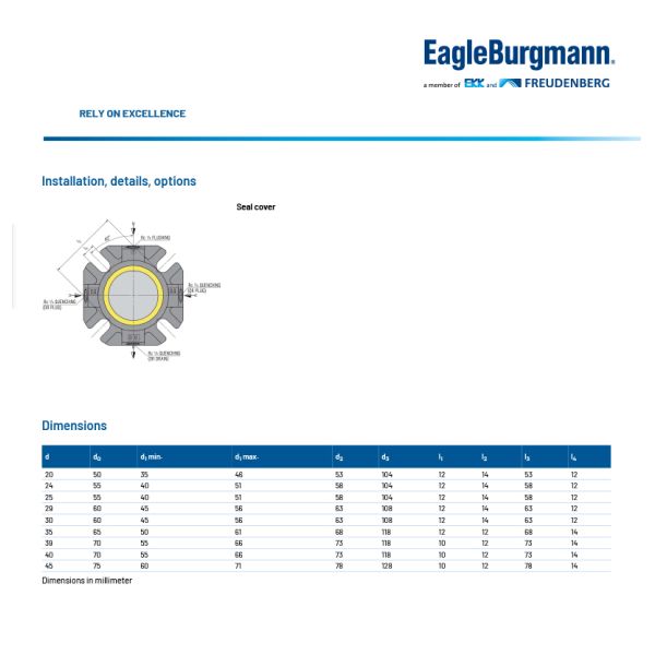 MA390 MA391 Standard Cartridge Mechanical Seals EagleBurgmann Seal for Pumps