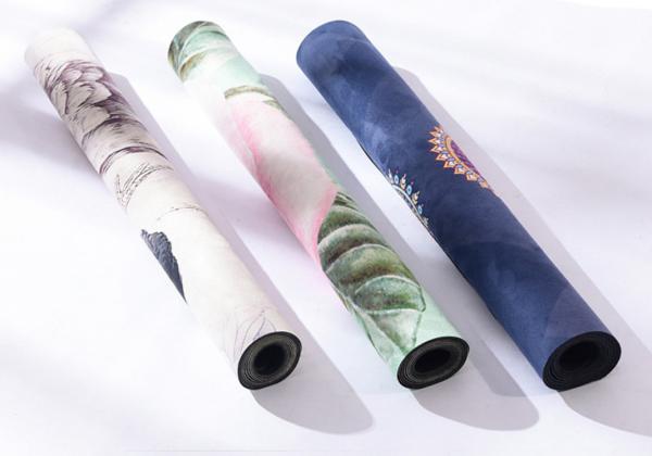 Printing Yoga Mat | Lightweight Foldable Mat  Luxury Sweat-Grip for Yoga, Pilates, Fitness and Exercise | Portable