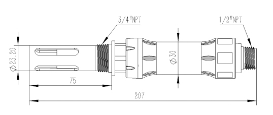 Industrial Online Salinity Conductivity Water Sensor Four Electrode ODM