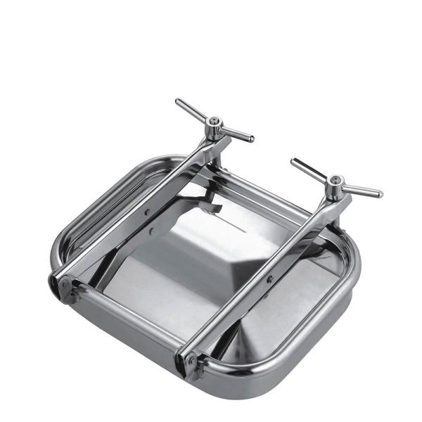 Square Stainless Steel Manhole Cover Ss Hatch Cover Silicon Seal Material