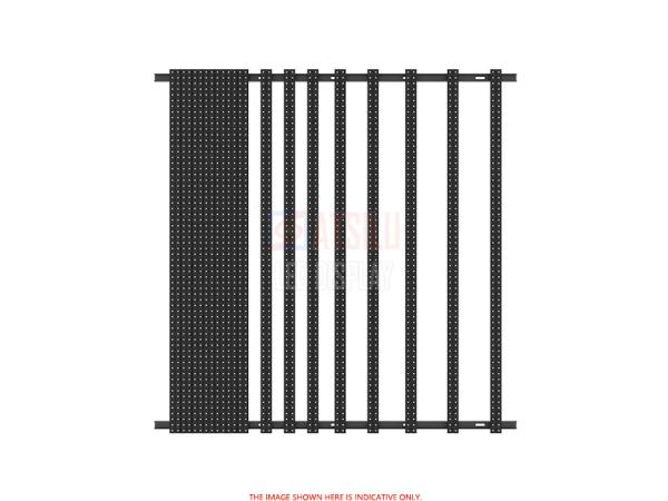 P31.25mm DIP346 LED Video Curtain Display Outdoor Building Facade Digital LED Video Wall