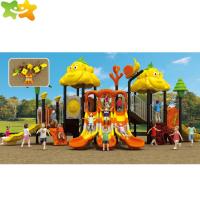 La glissière interactive d'équipement de terrain de jeu place la grande glissière extérieure de terrain de jeu d'enfants