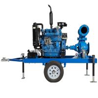 Mobile Water Pump Self Priming Pump Head 10 m Diesel Engine Water Pump for Irrigation