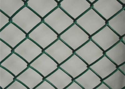 Chain Link Wire Mesh Fence / Wire Mesh Chain Link Fence Aluminum Alloy Wire PVC Coated Square Holes