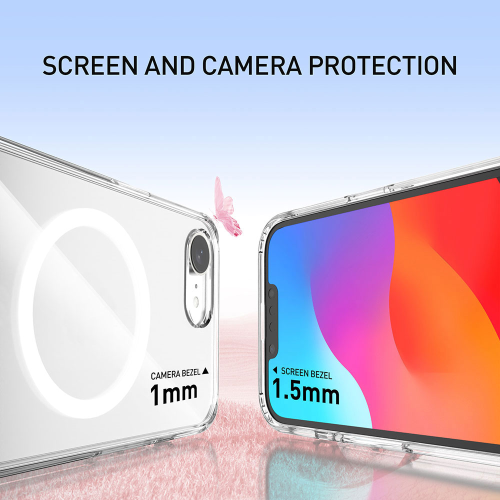 Laudtec Clear Phone Cases for Iphone 17E Air 17 16 Pro Max Tpu Pc Strong Magnetic Transparent Back Cover Custom Logo Oem Sjk1118