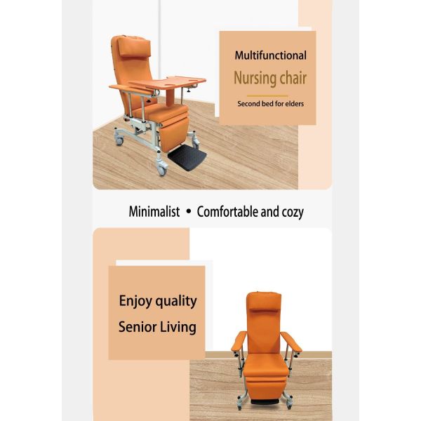 Safe and Comfortable Semi-paralyzed Transfer Lift Chair Multifunctional Design for Movable Patient Care