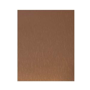 Excellente propriété décorative surface brossée couleur enduite en aluminium