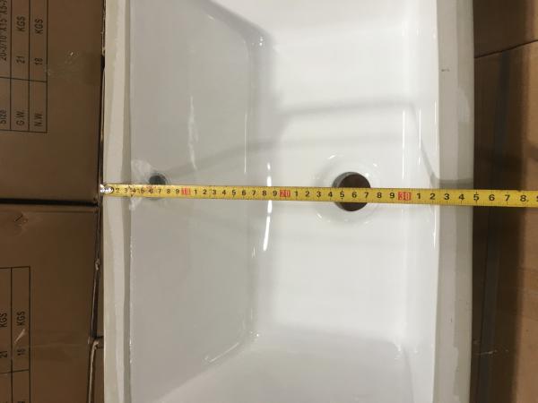 Smooth Polished Surface Undermount Wash Basin Rectangular Shape