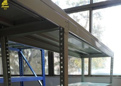 Four Levels Light Duty Warehouse Storage Rack Cold Rolled Steel 2M High Cream White