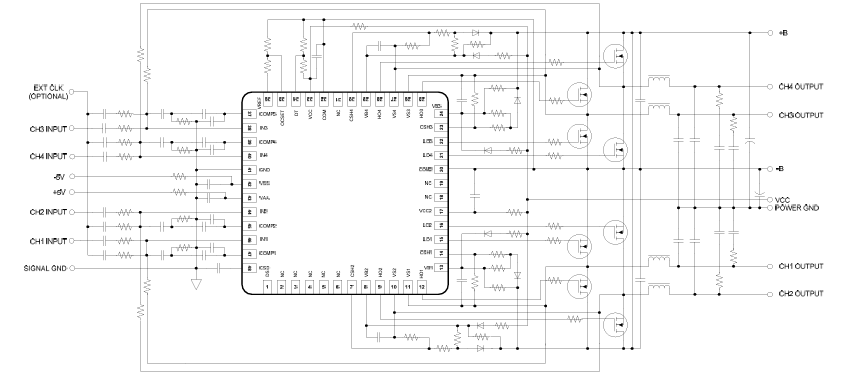 Усилители аудио IRS2093MTRPBF класса D от 10 до 15 В 6,2 Вт MLP-48