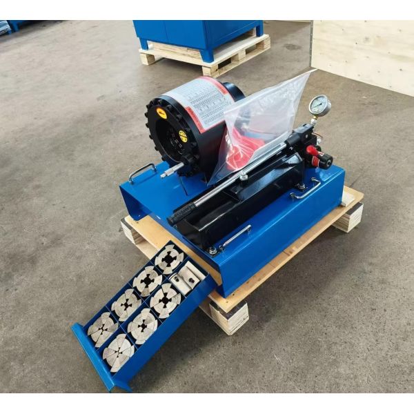 2 Inch Blue Color High Efficiency 600T Manual Hose Crimping Machine Without Electric With 6-51mm Crimping Range And 10 Interchangeable Dies For Hydraulic Applications