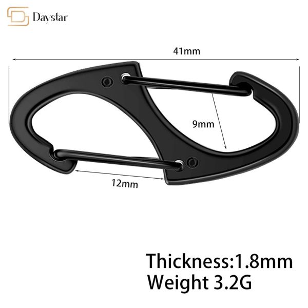 Крюки s весны ODM OEM щелчковые сформировали Carabiner для располагаясь лагерем рыбной ловли