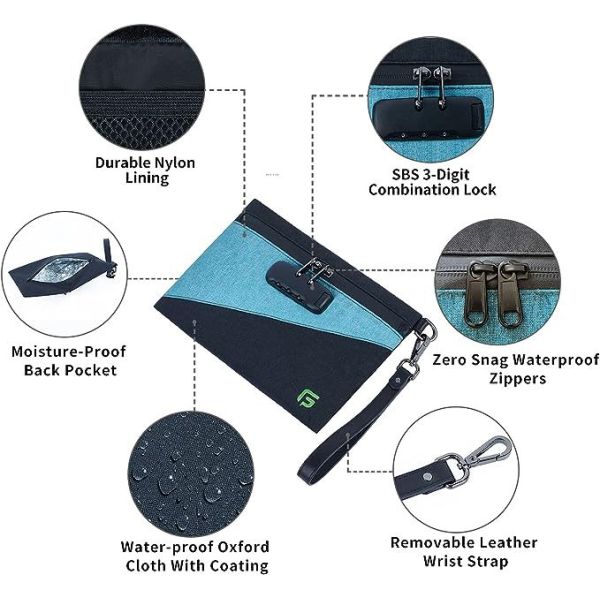 Защищенные от запаха сумки с комбинированным замком, карбоновой оболочкой. Защищенный от запаха пакет 10.2 x 7.2 дюйма.