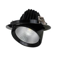o lúmen 2600 a 2800 que Recessing o teto suspensão Cardan de um preto de 6 polegadas conduziu o retrofit de Downlight