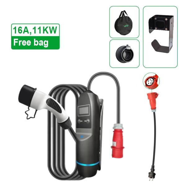 tipo portátil da estação de carregamento 16/32A - 2 carregador do Smart Home EV da tomada 3.5kW 7kW de GB/T