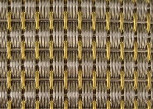 Cabinet Yellow Decoration Wire Mesh Ss304 Decorative Steel Mesh Fencing Panels