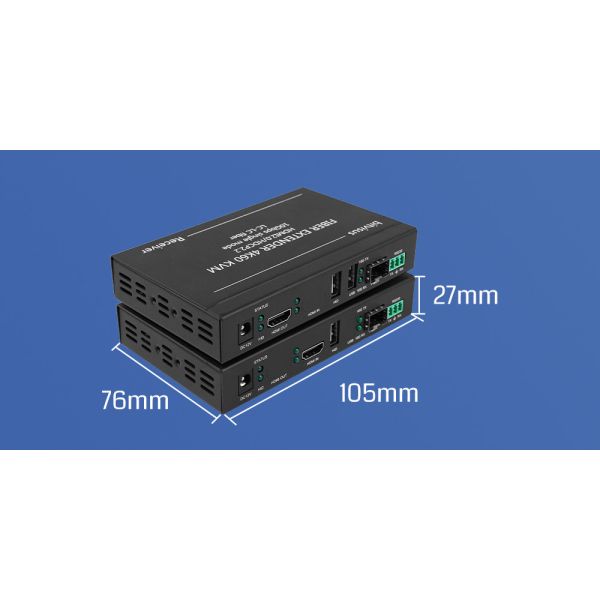 Сигнал высокой четкости IR RS232 HDMI Audio Extender 10km 4k HDMI USB KVM Extender