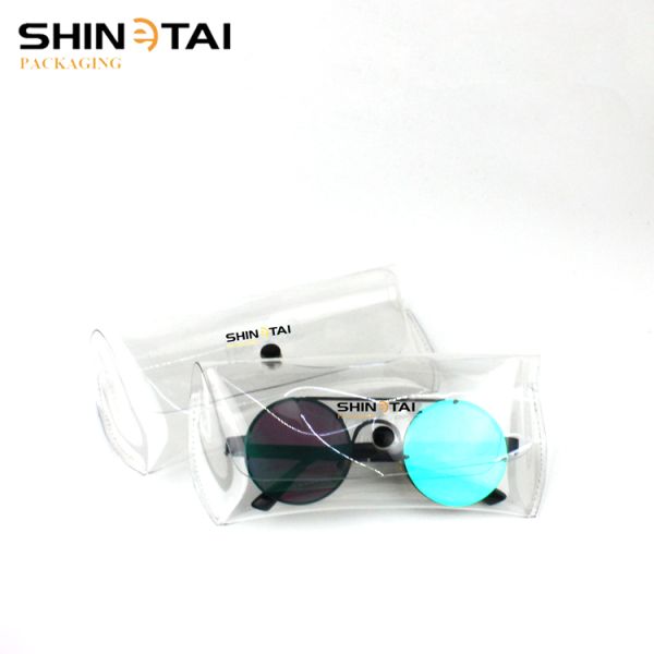 Магнитные солнцезащитные очки Чехлы прозрачные ПВХ коробки Прозрачные желе пляжная мода Мягкие солнцезащитные очки Чехлы для очков