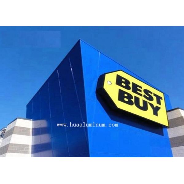 Outside 4x8 Aluminum Composite Sign Board Flat Surface For Gallery