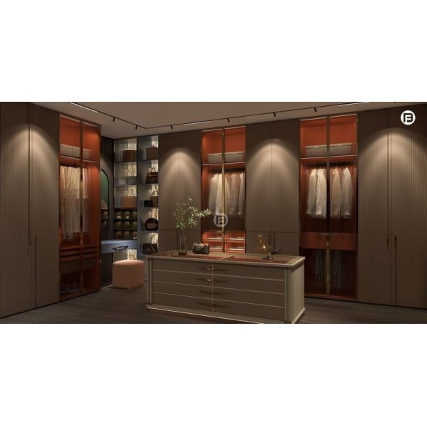 Спальня из нержавеющей стали, устойчивая к коррозии, прогулка в шкафу