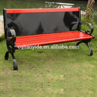 Bancos de parque impermeável da madeira maciça e do metal 150cm