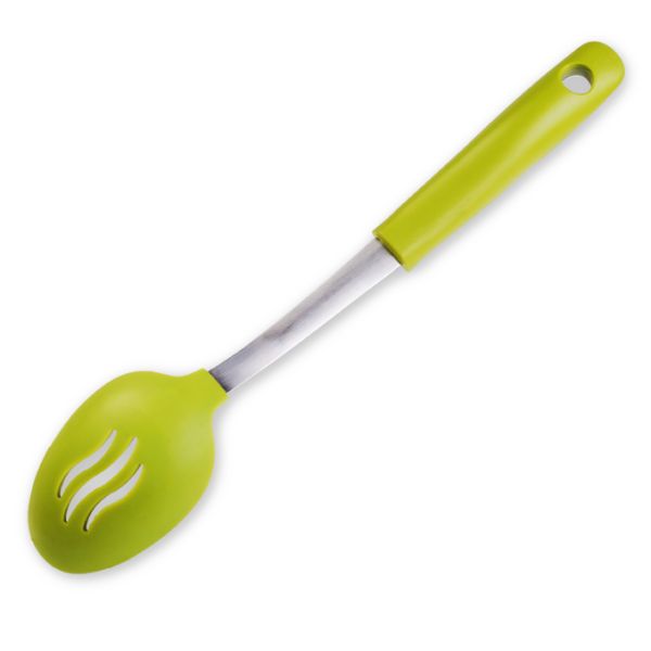 Silicone cooking tools kitchen accessories Cookware Silicon slotted spoon SK-073