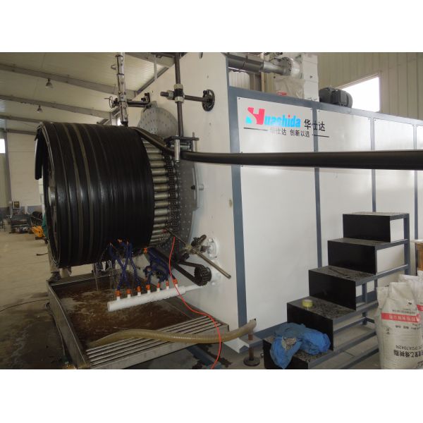 PE PP Spiral Pipe Machine / Plastic Corrugated Pipe Extruder 1200
