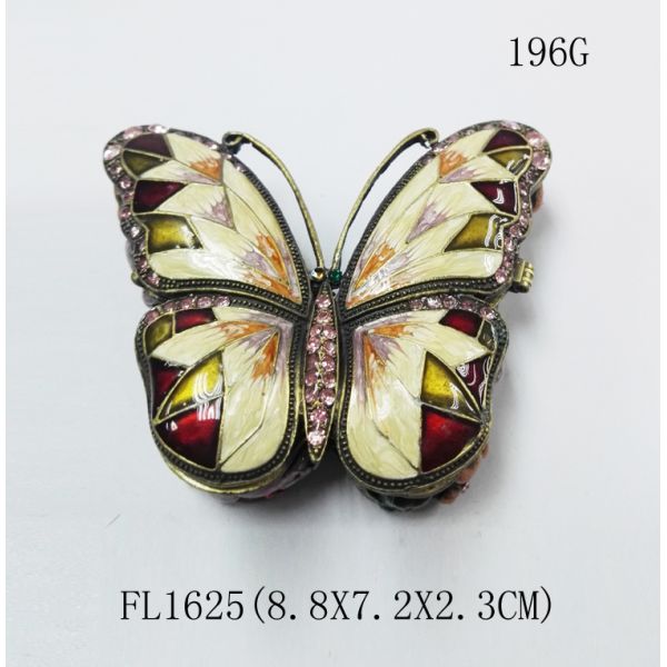 Metal Butterfly Jewelry Box butterfly shape metal jewelry box for ladies gift